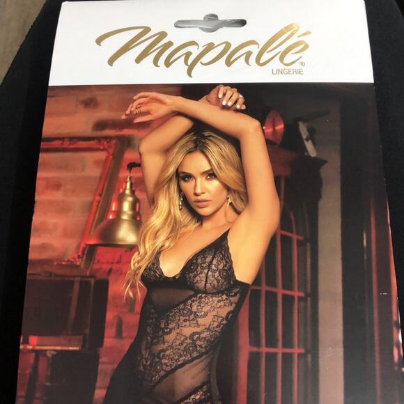Mapale 7301 Babydoll with Matching G-String XL NWT - Picture 2 of 10